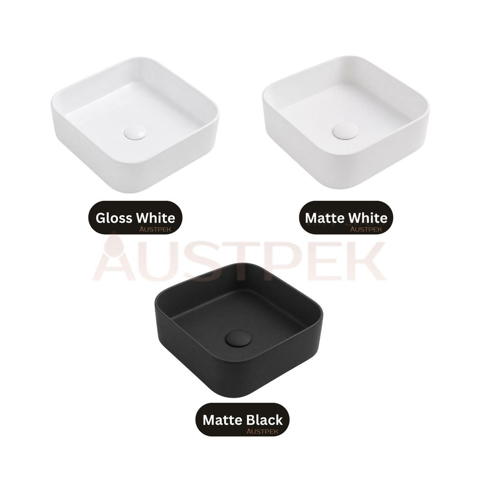 LUKKA KLIFF ABOVE COUNTER BASIN MATTE WHITE 370MM