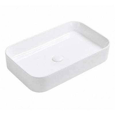 LUKKA KLIFF ABOVE COUNTER BASIN GLOSS WHITE 605MM