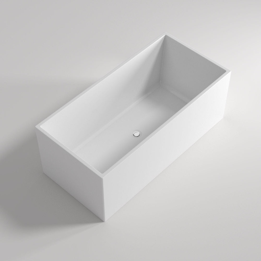 LUKKA KLIFF MULTIFIT FREESTANDING BATHTUB GLOSS WHITE (AVAILABLE IN 1400MM, 1480MM AND 1690MM)
