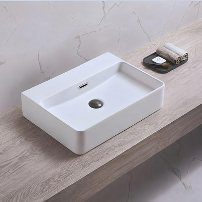 LUKKA KLIFF WALL HUNG / ABOVE COUNTER BASIN GLOSS WHITE 515MM