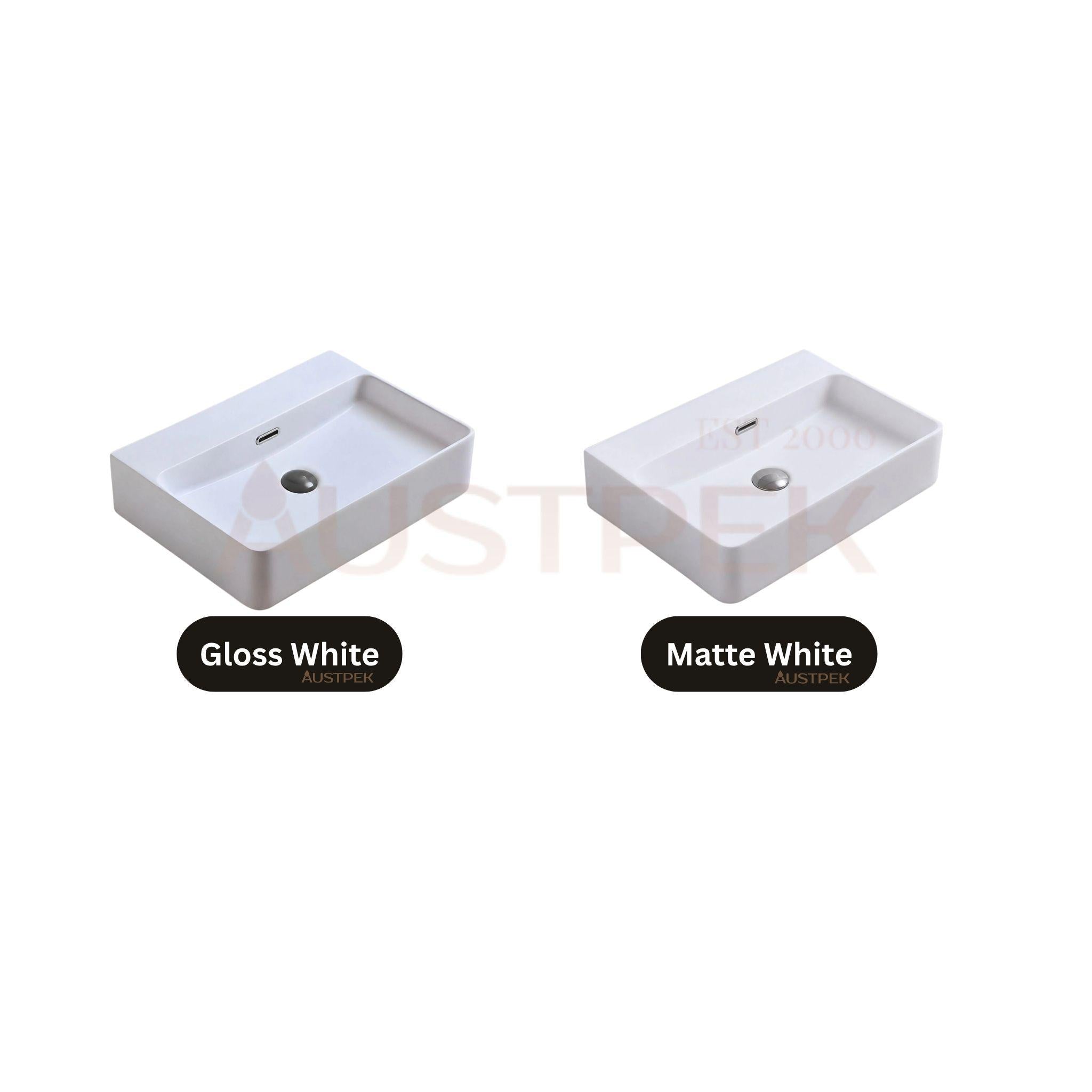 LUKKA KLIFF WALL HUNG / ABOVE COUNTER BASIN MATTE WHITE 515MM