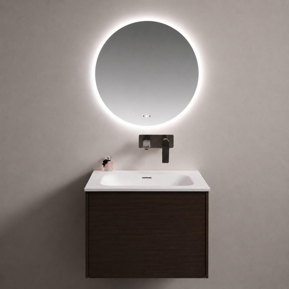 LUKKA ORBIS ROUND FRAMELESS PENCIL EDGE BACK-LIT LED MIRROR 700X700MM