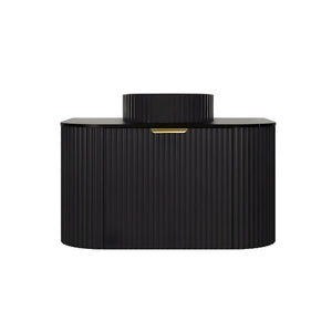 LUKKA AGENA MODERN SLIM MATTE BLACK 750MM SINGLE BOWL WALL HUNG VANITY