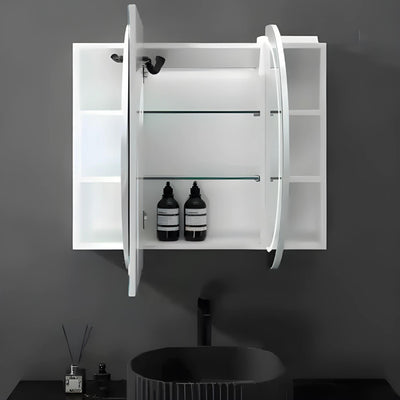 LUKKA ALLISON MATTE WHITE MIRROR SHAVING CABINET 1500MM