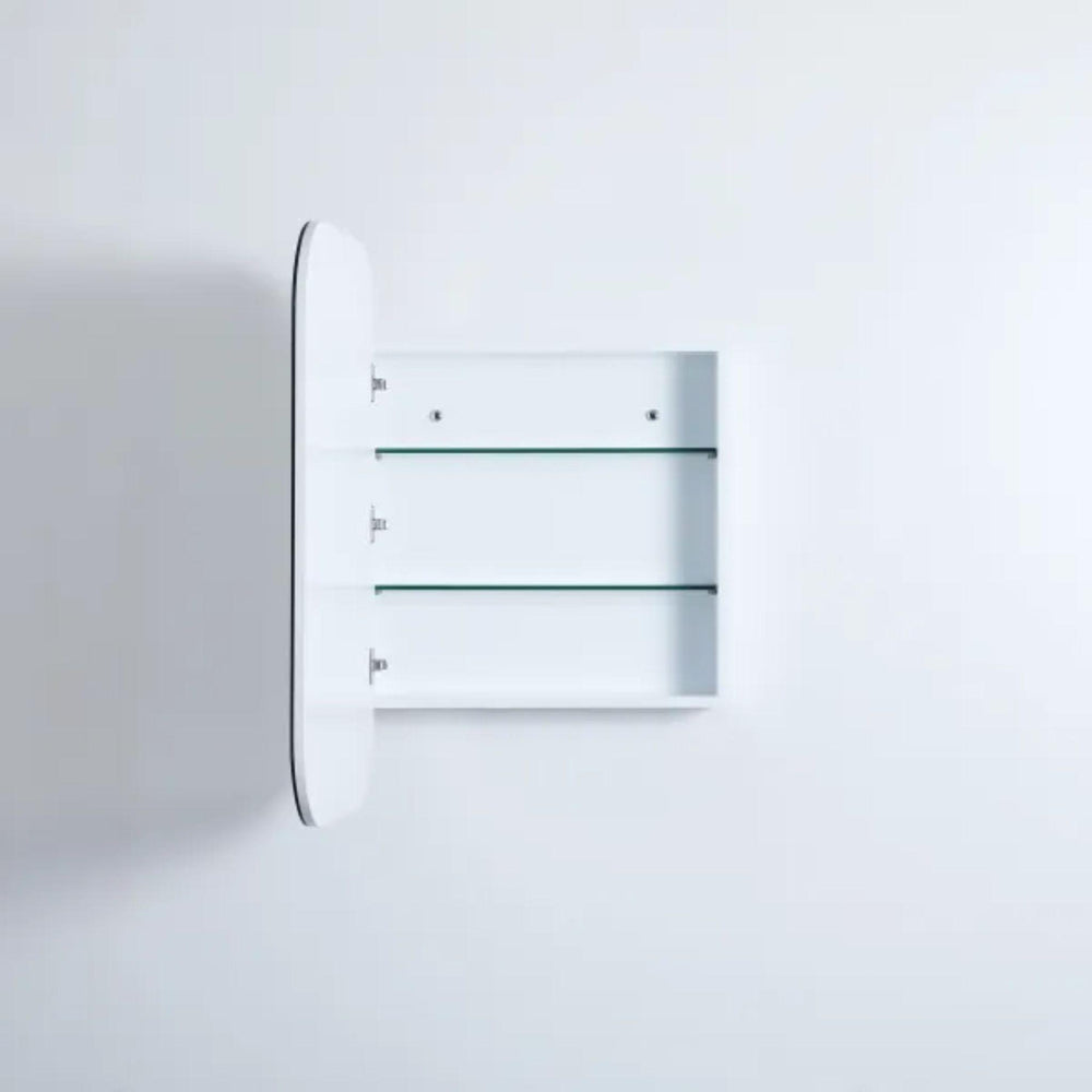 LUKKA ALLISON MATTE WHITE MIRROR SHAVING CABINET 400MM