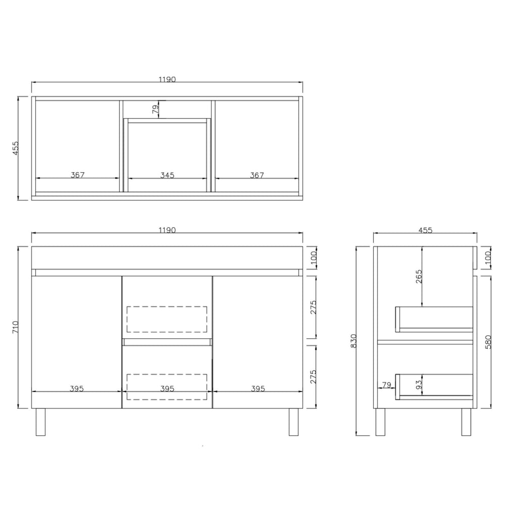 LUKKA CAMDEN MODERN PRIME OAK 1200MM DOUBLE BOWL FLOOR STANDING VANITY