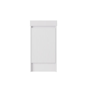 LUKKA CRETE MINI MATTE WHITE 450MM SPACE SAVING SINGLE BOWL FLOOR STANDING VANITY WITH KICKBOARD