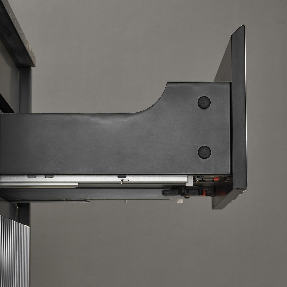 LUKKA CRETE MODERN MATTE BLACK 900MM SINGLE BOWL WALL HUNG VANITY (AVAILABLE IN LEFT AND RIGHT HAND DRAWER)