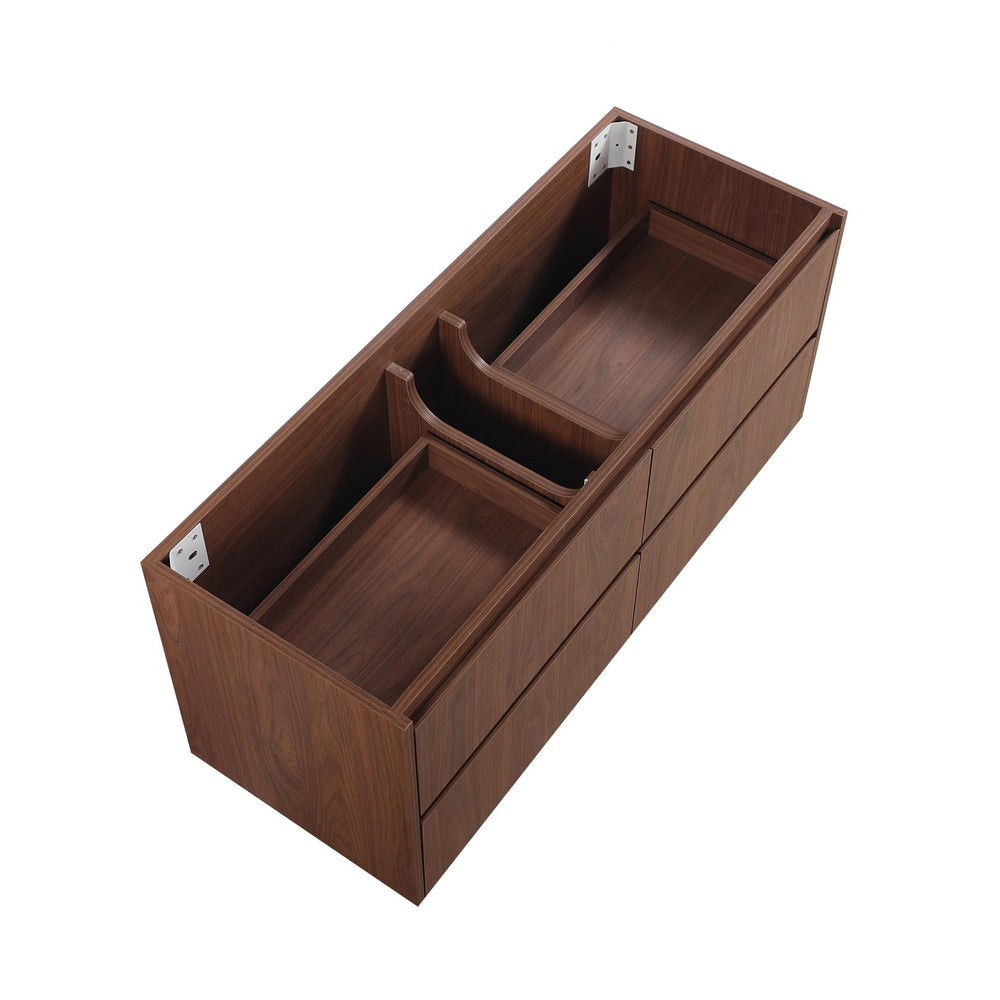 LUKKA GLADSTONE MODERN MOCHA OAK 1200MM SINGLE BOWL WALL HUNG VANITY