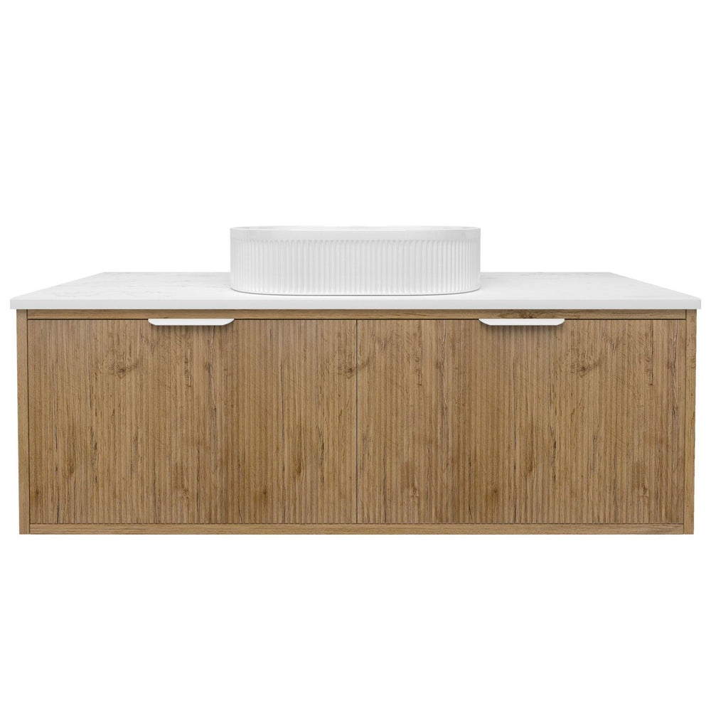 LUKKA KLIFF PRIME OAK 1200MM SINGLE BOWL WALL HUNG VANITY
