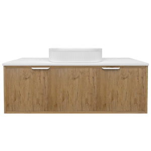 LUKKA KLIFF PRIME OAK 1200MM SINGLE BOWL WALL HUNG VANITY