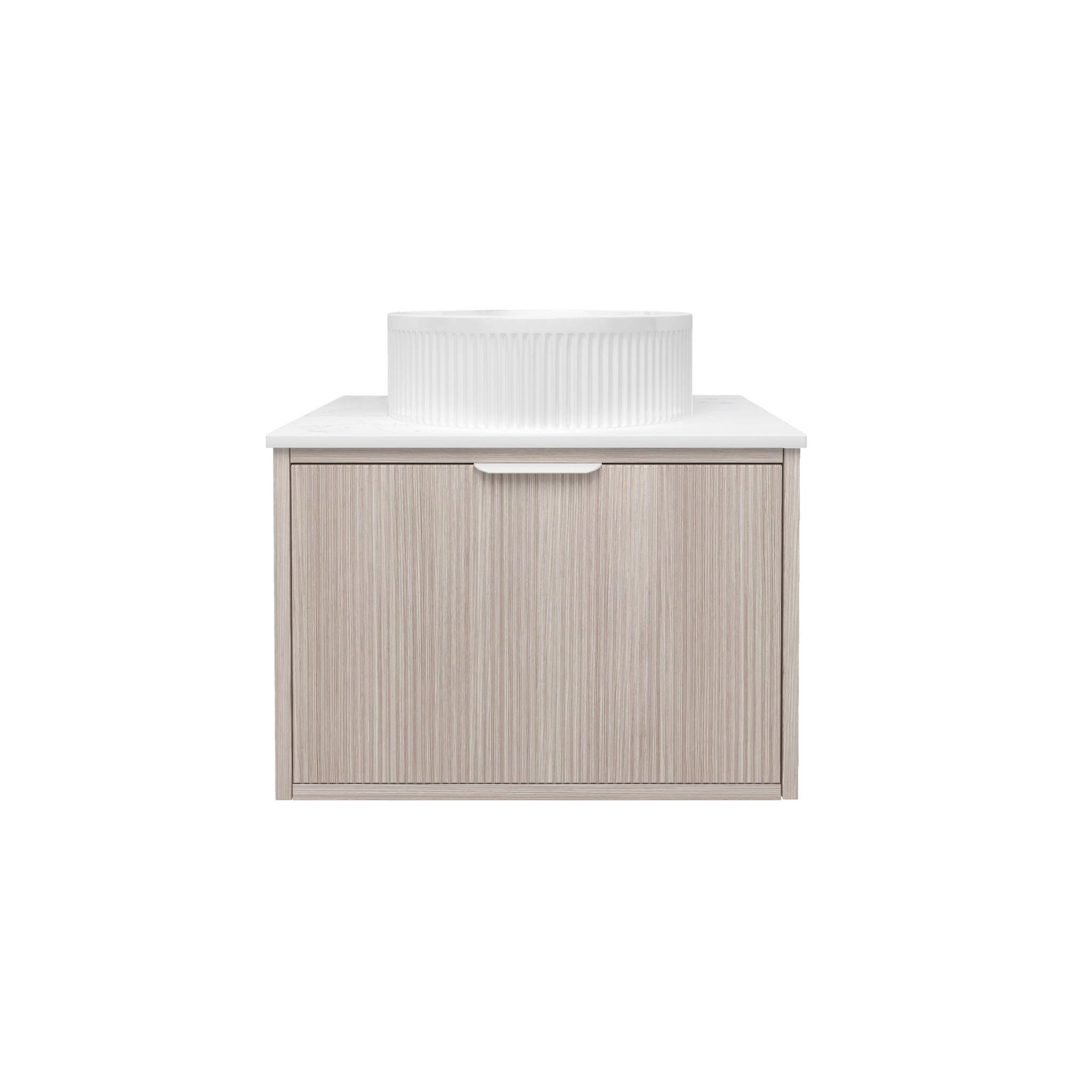LUKKA KLIFF COASTAL OAK 600MM SINGLE BOWL WALL HUNG VANITY