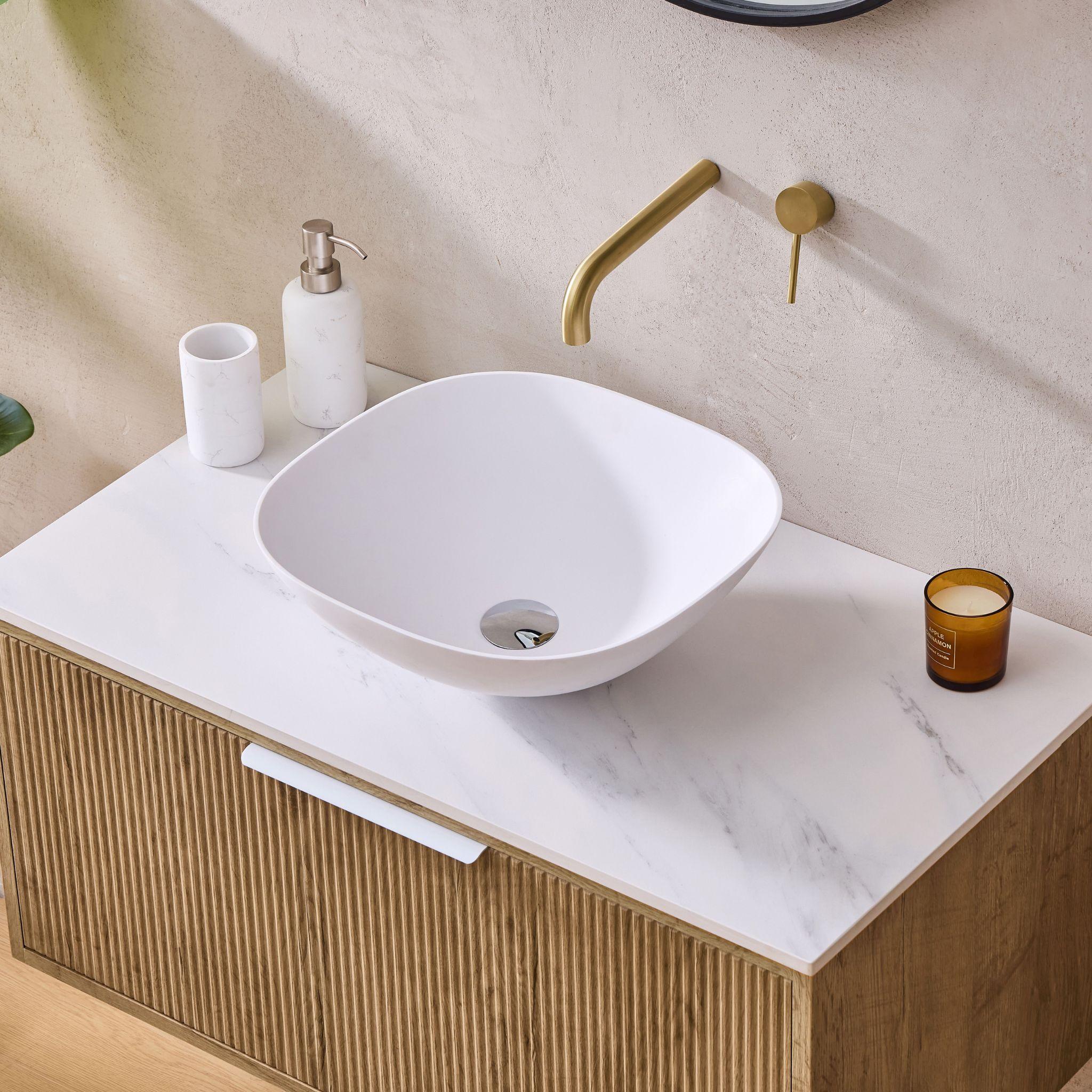 LUKKA KLIFF PRIME OAK 900MM SINGLE BOWL WALL HUNG VANITY