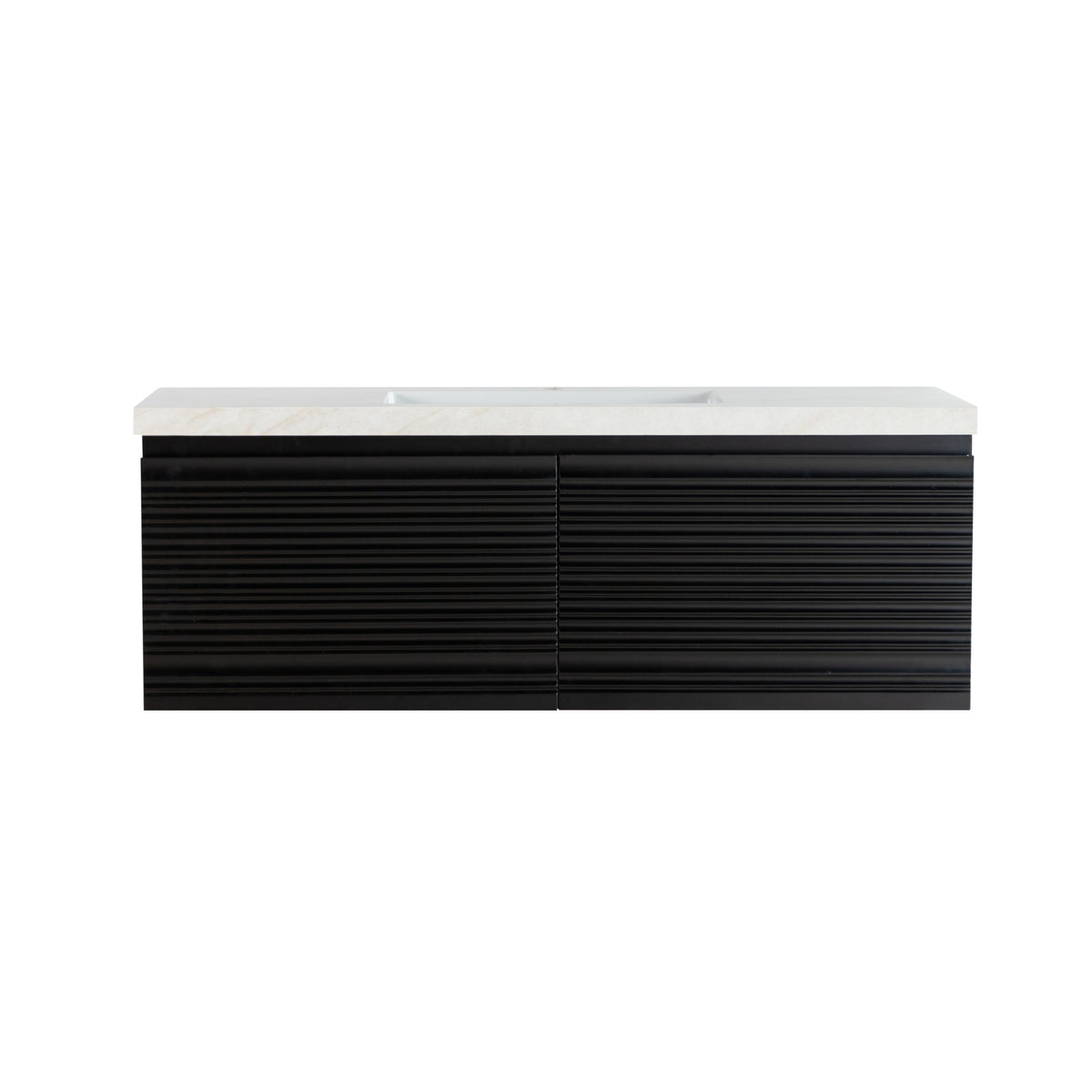 LUKKA SEDONA MATTE BLACK 1200MM SINGLE BOWL WALL HUNG VANITY