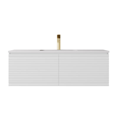 LUKKA SEDONA MATTE WHITE 1200MM SINGLE BOWL WALL HUNG VANITY