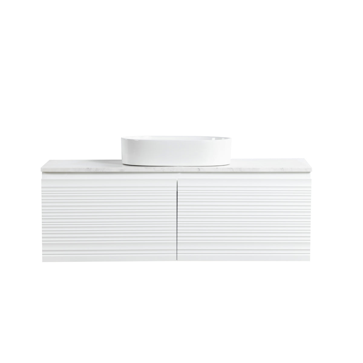 LUKKA SEDONA MATTE WHITE 1200MM SINGLE BOWL WALL HUNG VANITY