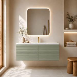 LUKKA SEDONA OLIVE GREEN 1200MM SINGLE BOWL WALL HUNG VANITY