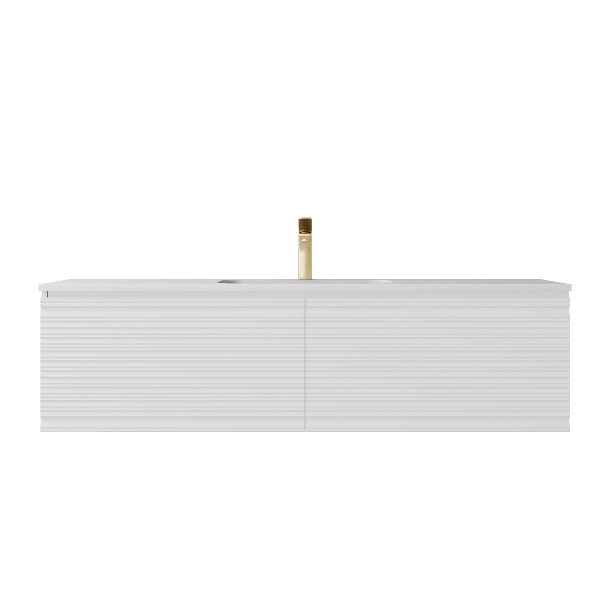 LUKKA SEDONA MATTE WHITE 1500MM SINGLE BOWL WALL HUNG VANITY