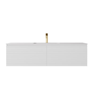 LUKKA SEDONA MATTE WHITE 1500MM SINGLE BOWL WALL HUNG VANITY
