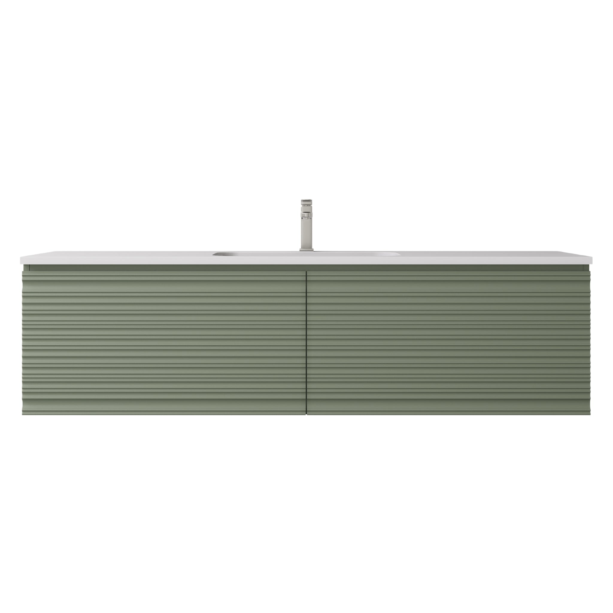 LUKKA SEDONA OLIVE GREEN 1500MM SINGLE BOWL WALL HUNG VANITY