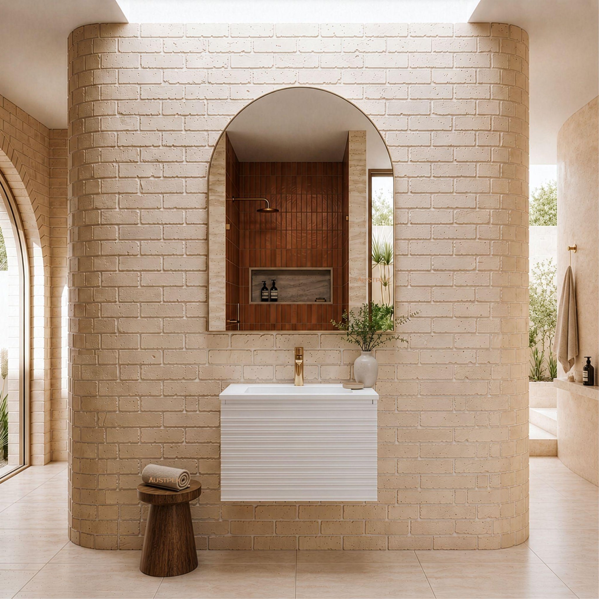 LUKKA SEDONA MATTE WHITE 600MM SINGLE BOWL WALL HUNG VANITY