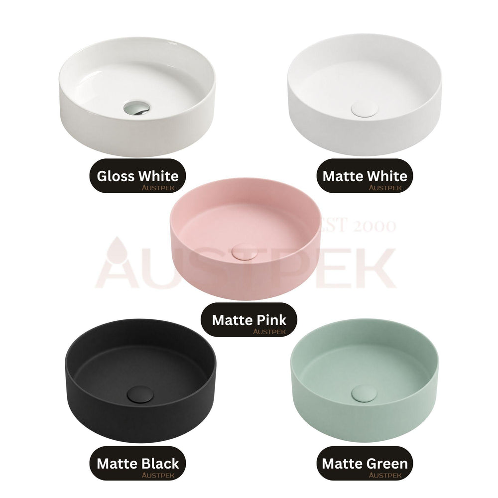 LUKKA OLLEY ABOVE COUNTER BASIN GLOSS WHITE 395MM