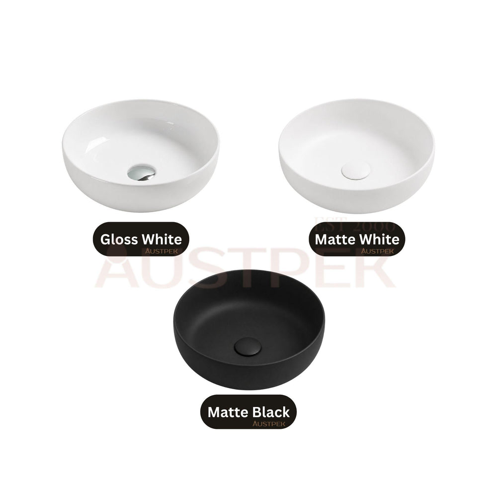 LUKKA OBAN ABOVE COUNTER BASIN GLOSS WHITE 377MM