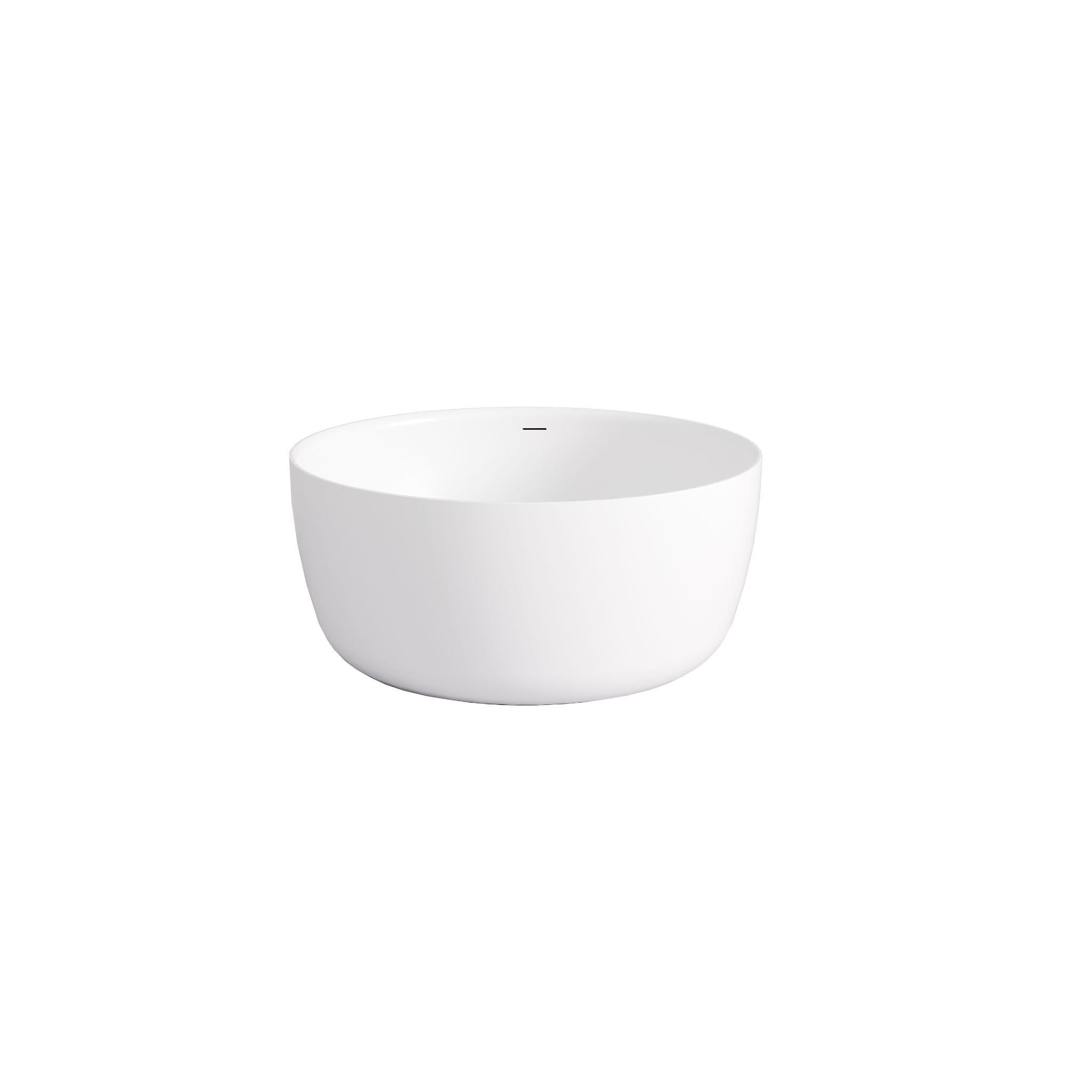 LUKKA OLLEY FREESTANDING BATHTUB OVERFLOW GLOSS WHITE 1350MM