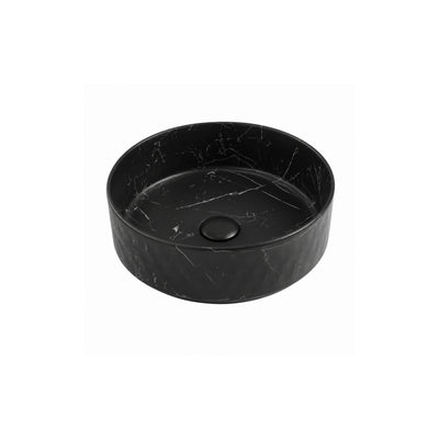 LUKKA OLLIA ABOVE COUNTER BASIN MATTE MARBLE BLACK 345MM