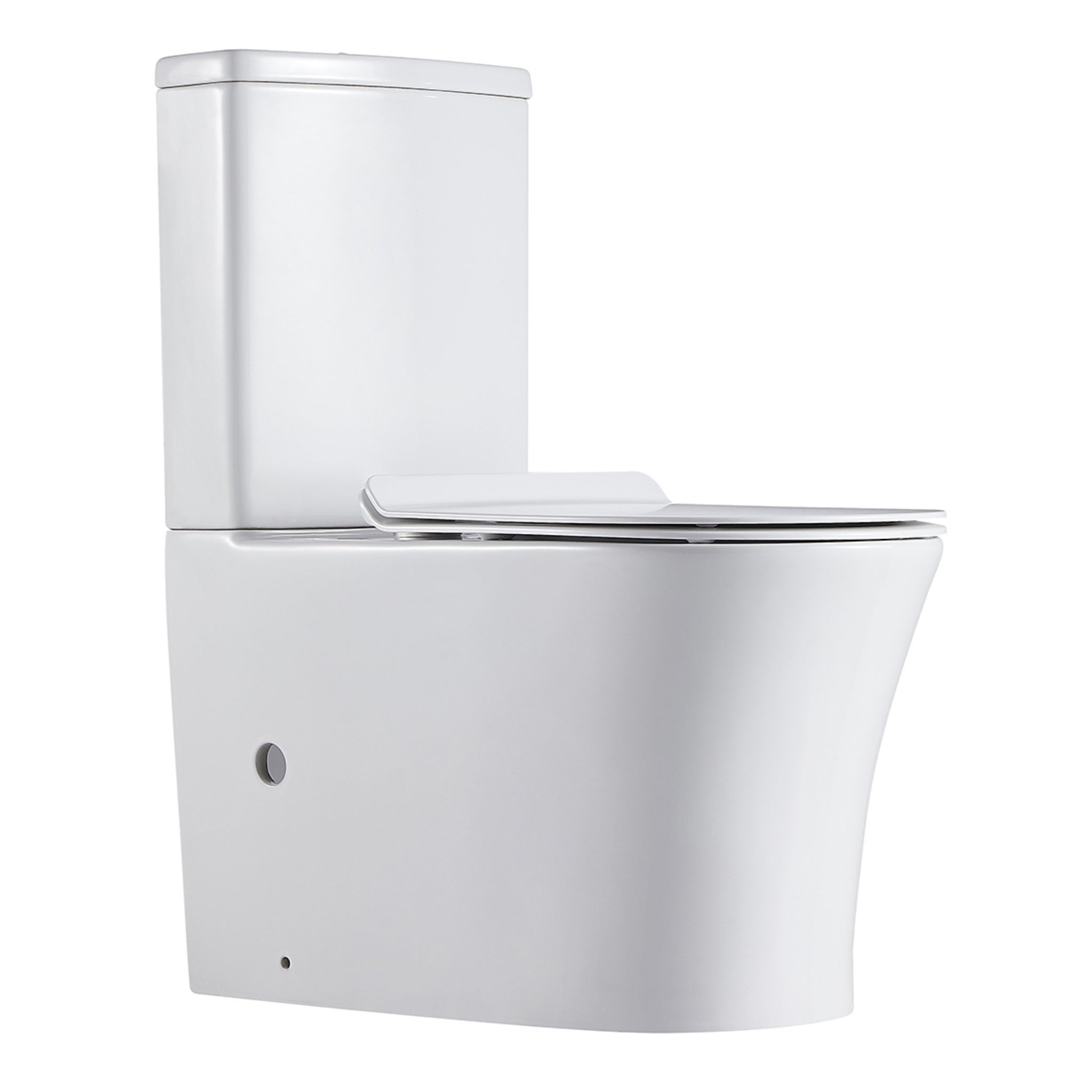 LUKKA ORTA TORNADO RIMLESS BACK TO WALL TOILET SUITE GLOSS WHITE