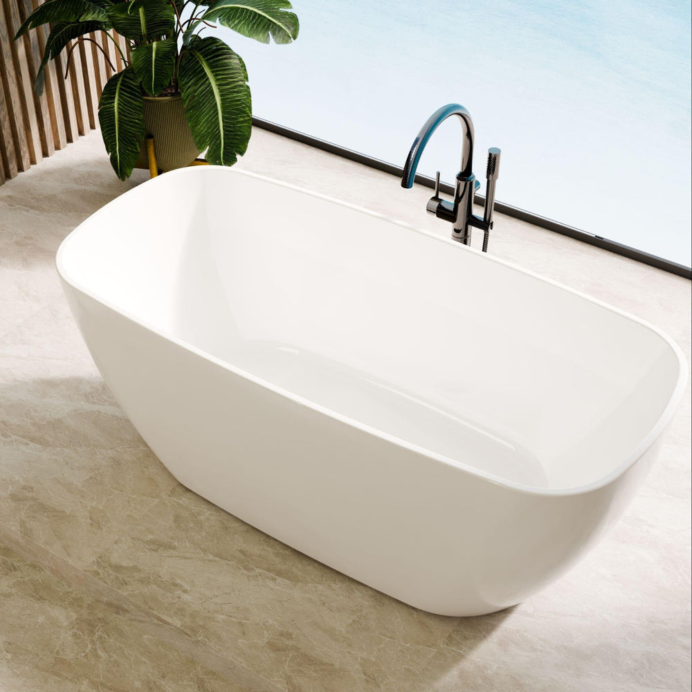 LUKKA ORTA FREESTANDING BATHTUB GLOSS WHITE 1450MM