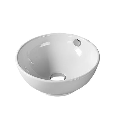LUKKA ORBI ABOVE COUNTER BASIN GLOSS WHITE 380MM