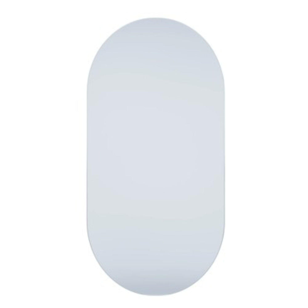 LUKKA ELLIPS OVAL FRAMELESS PENCIL EDGE PLAIN MIRROR 450X900MM