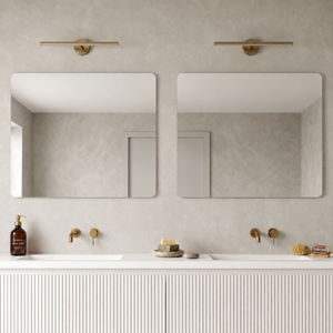 LUKKA RECTTA RECTANGULAR FRAMELESS PENCIL EDGE PLAIN MIRROR 900X750MM