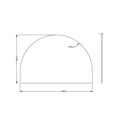 LUKKA ARCHO PENCIL EDGE MIRROR 1500X1000MM