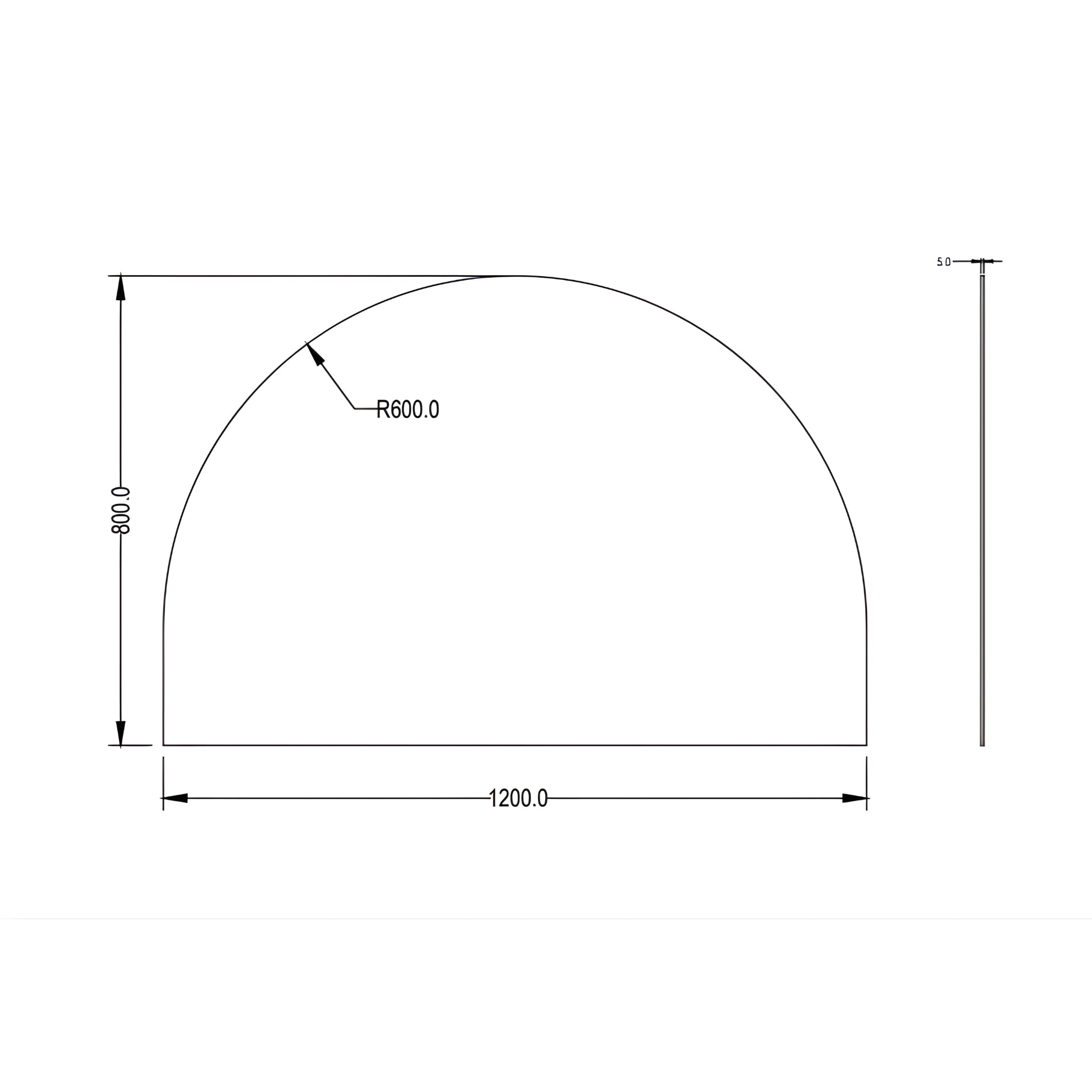 LUKKA ARCHO PENCIL EDGE MIRROR 1200X800MM