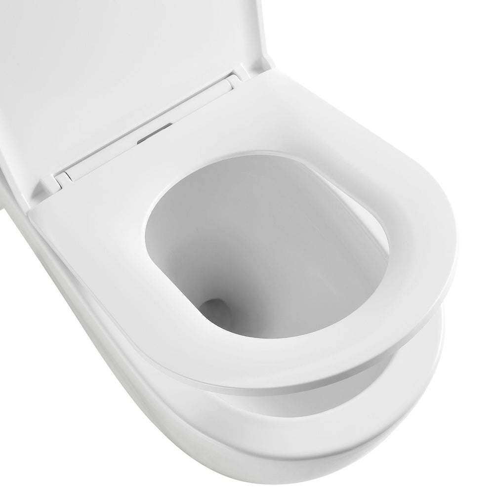 LUKKA PROCIDA TORNADO RIMLESS BACK TO WALL TOILET SUITE GLOSS WHITE