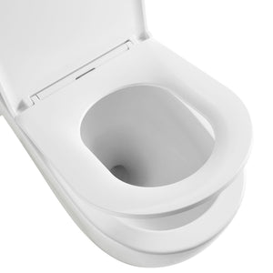 LUKKA PROCIDA TORNADO RIMLESS BACK TO WALL TOILET SUITE GLOSS WHITE