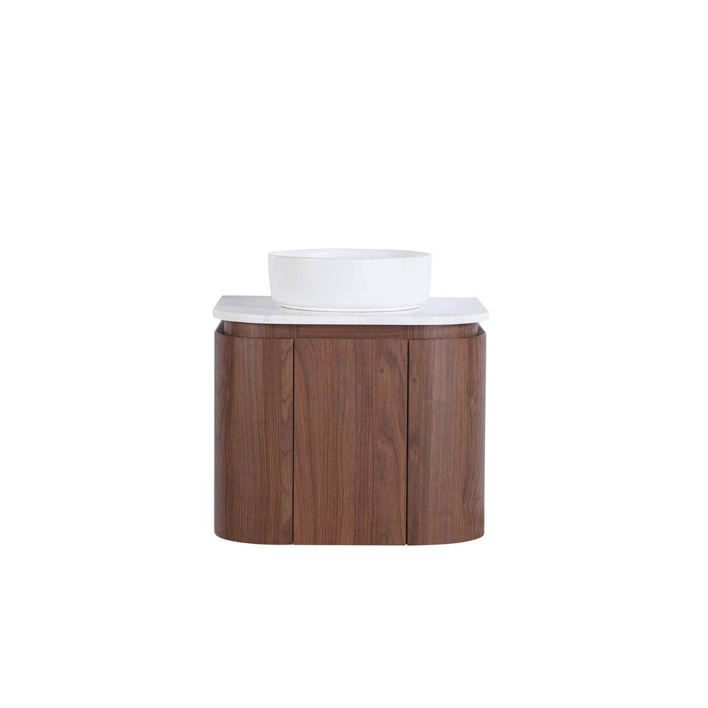 LUKKA RAVELLO MOCHA OAK WOODMATT 600MM WALL HUNG VANITY