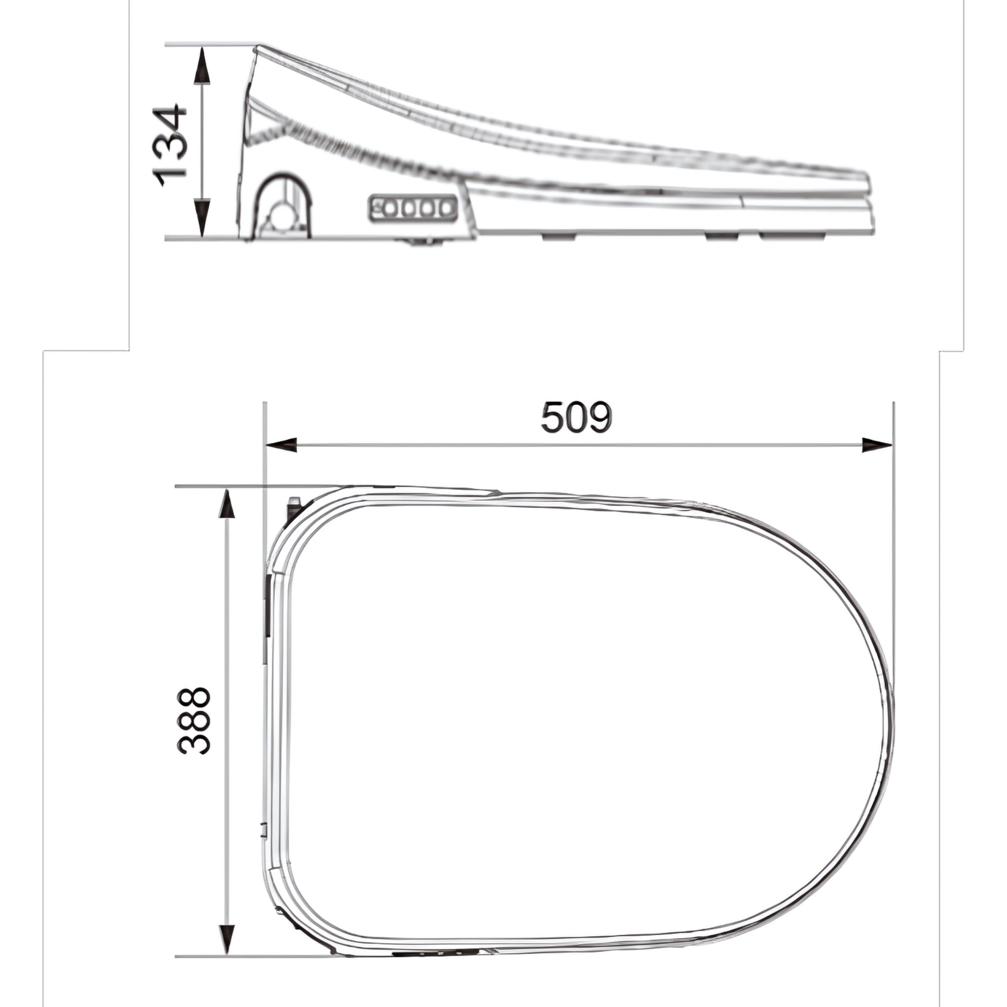 LUKKA ROCCA BIDET WITH REMOTE CONTROL GLOSS WHITE
