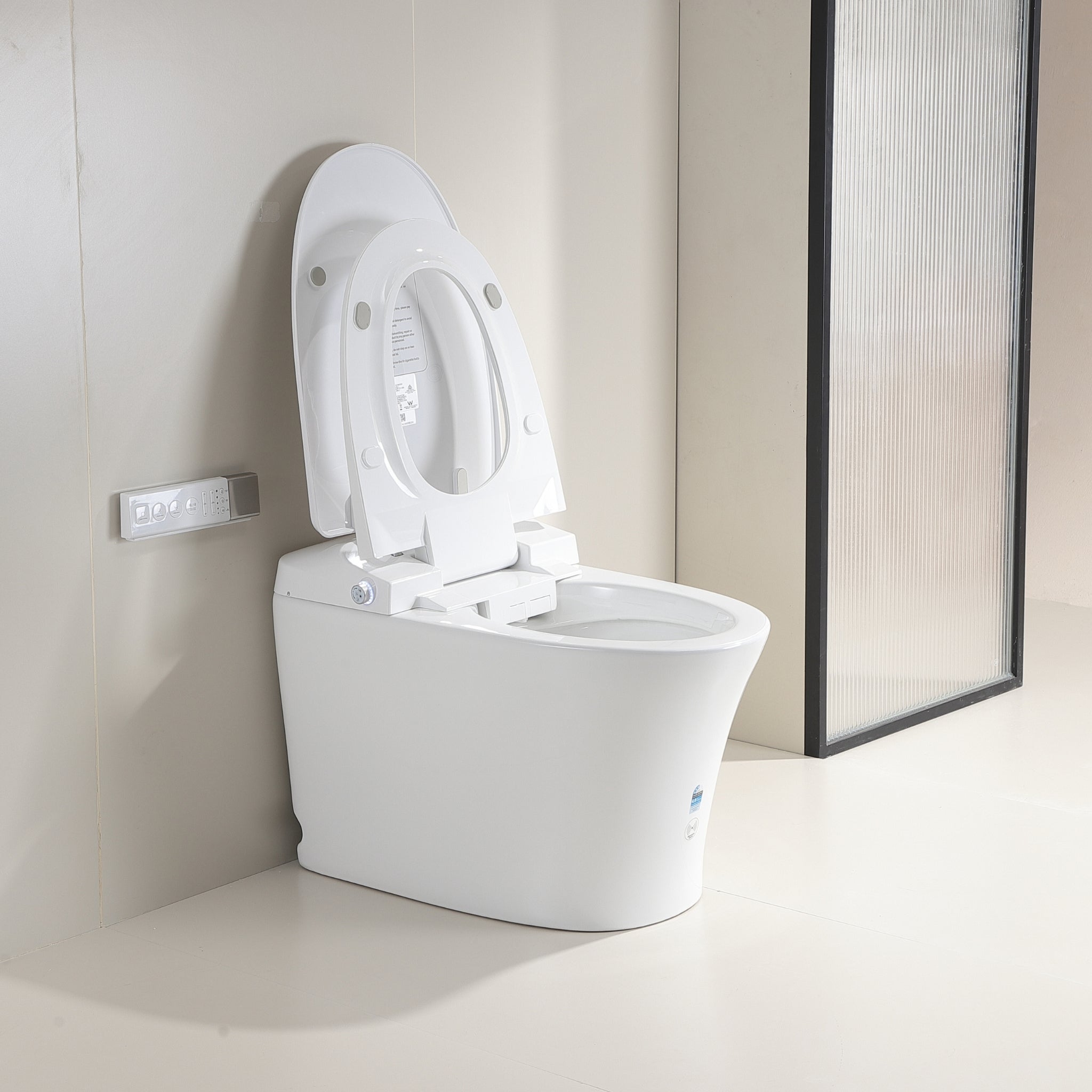 LUKKA LESBOS RIMLESS BACK TO WALL SMART TOILET WHITE
