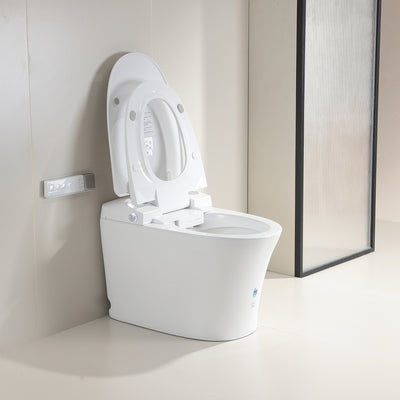LUKKA LESBOS RIMLESS BACK TO WALL SMART TOILET WHITE