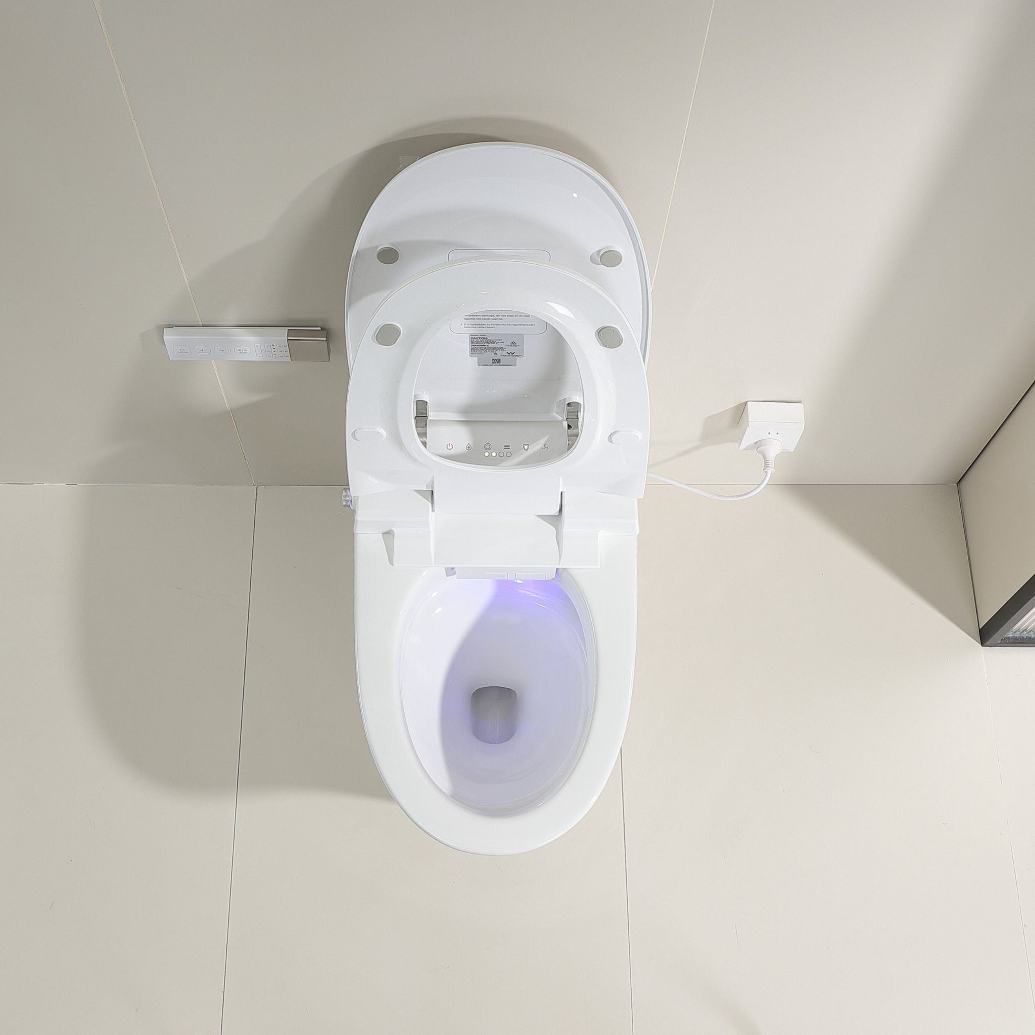 LUKKA SAMOS RIMLESS BACK TO WALL SMART TOILET WHITE