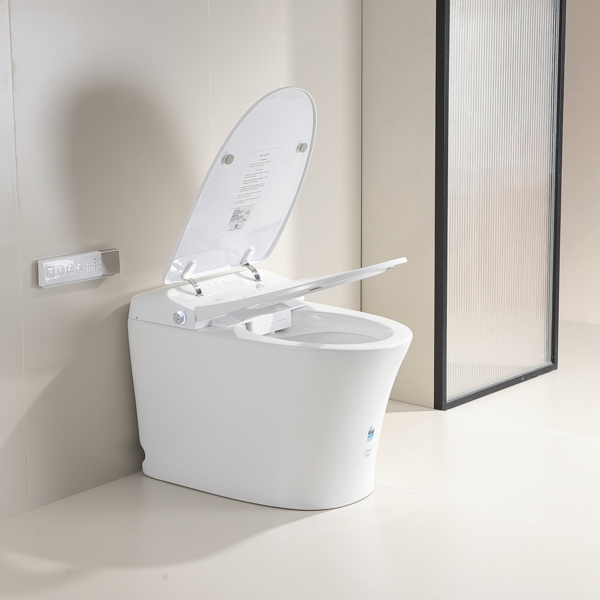 LUKKA SAMOS RIMLESS BACK TO WALL SMART TOILET WHITE