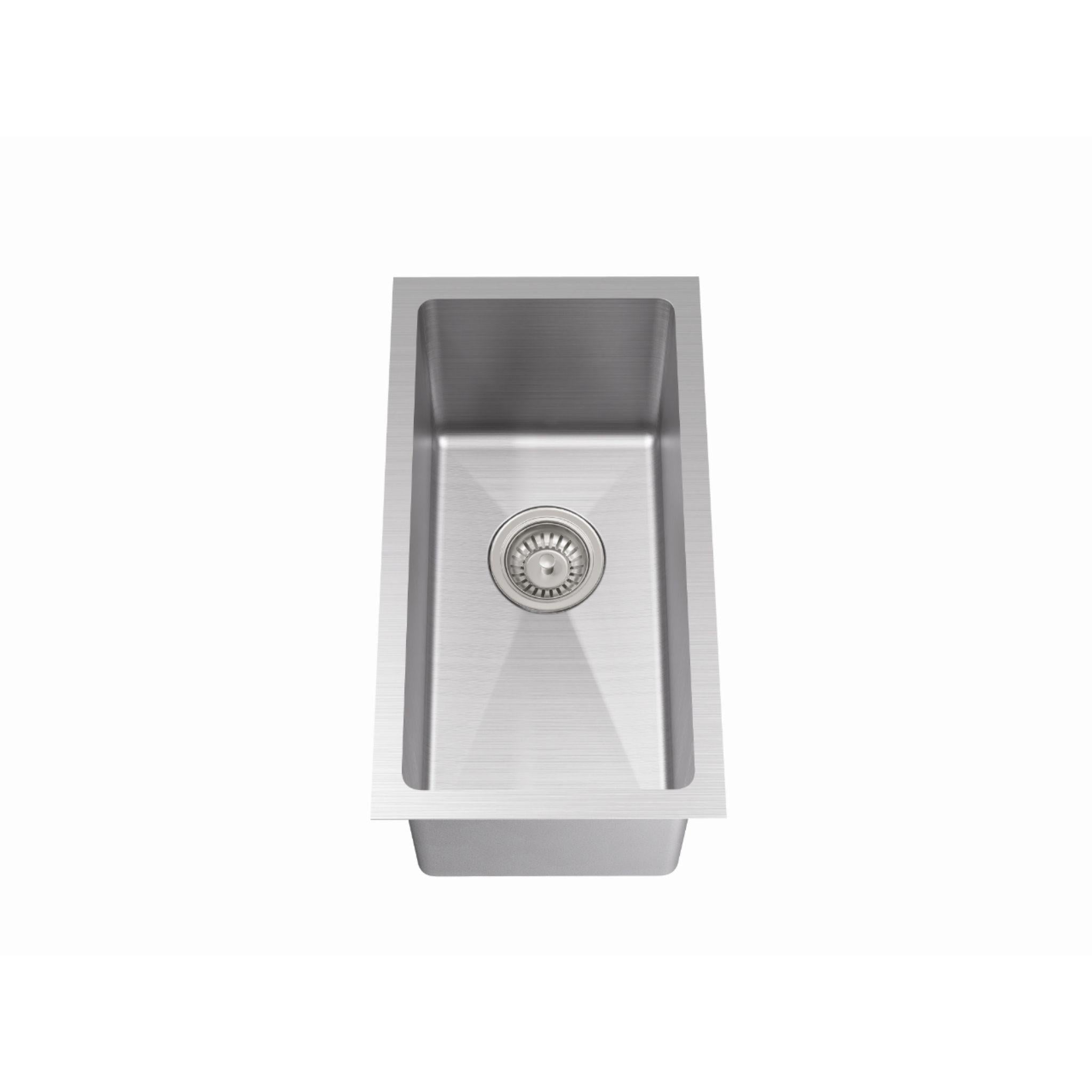 LUKKA KLIFF HAND MADE STAINLESS STEEL SINGLE BOWL UNDERMOUNT KITCHEN SINK 240MM