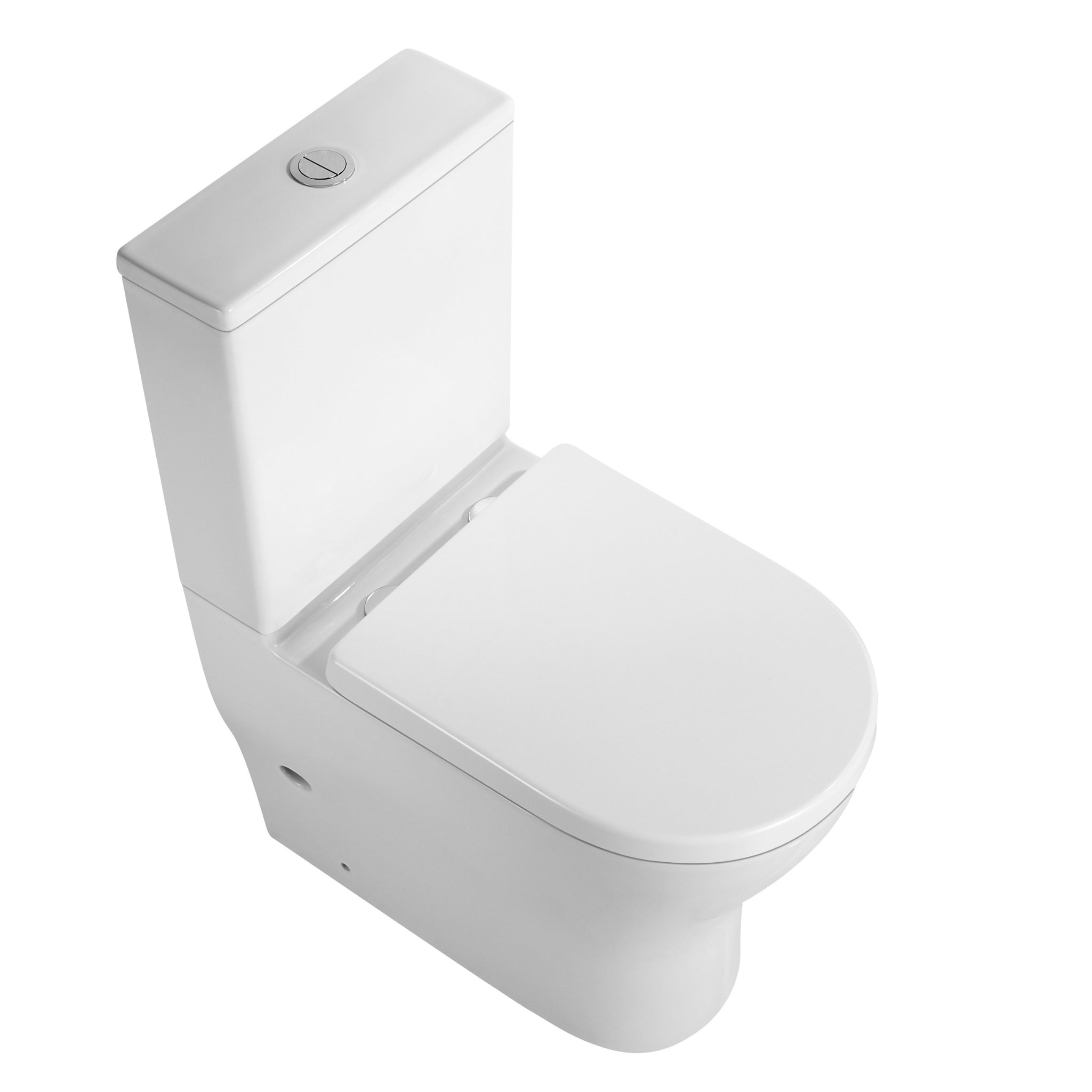 LUKKA VERONA TORNADO RIMLESS BACK TO WALL TOILET SUITE GLOSS WHITE