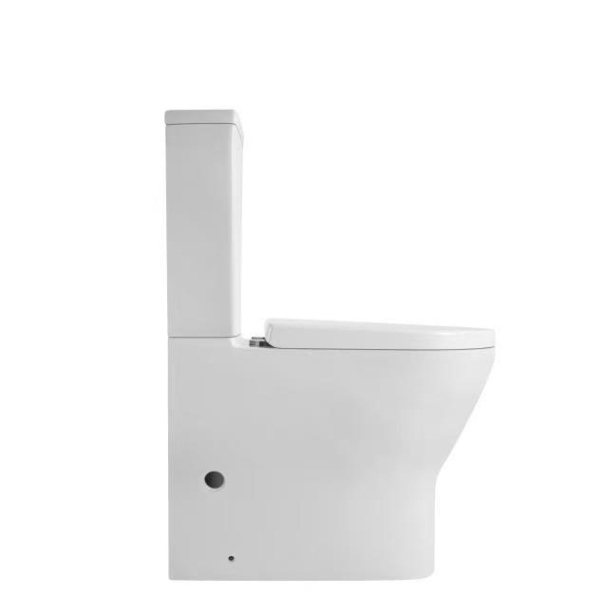 LUKKA VERONA TORNADO RIMLESS BACK TO WALL TOILET SUITE GLOSS WHITE