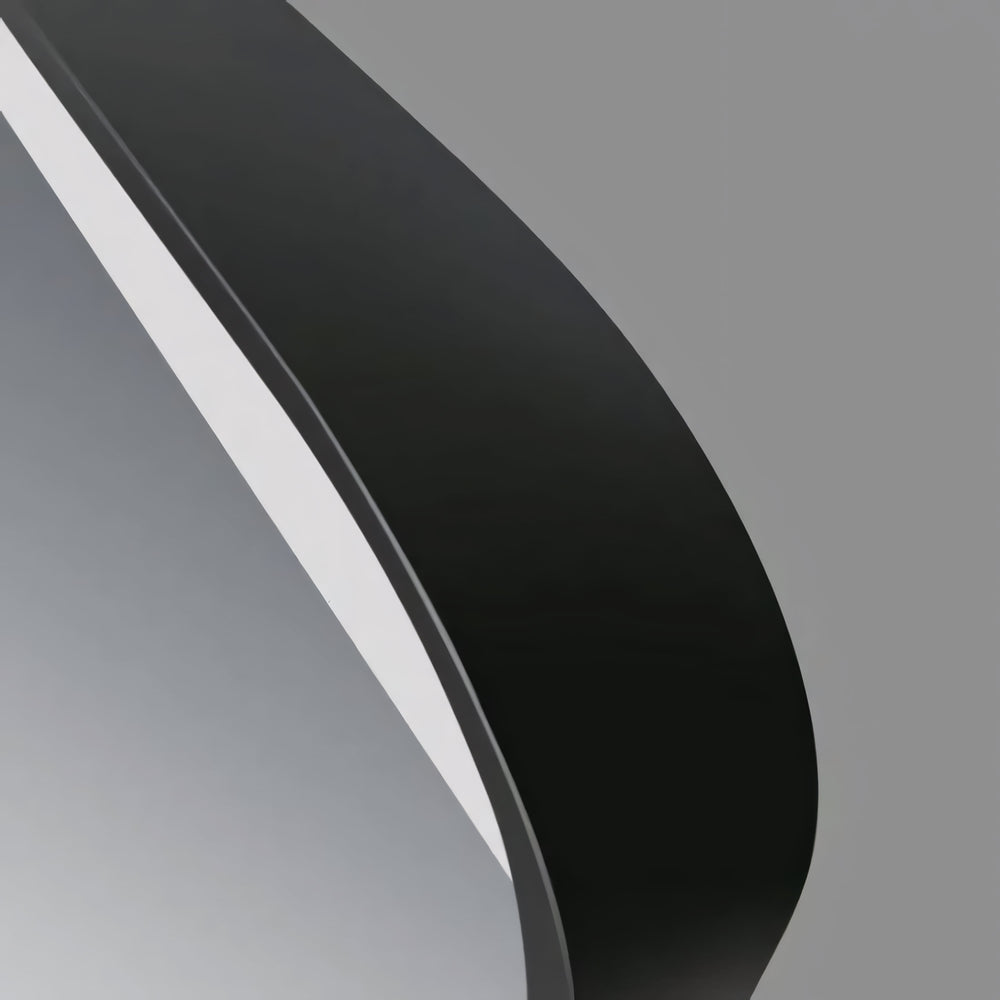 AQUAPERLA RECTANGULAR FRAMED LED MIRROR 3 COLOUR LIGHTS BLACK 500X700MM