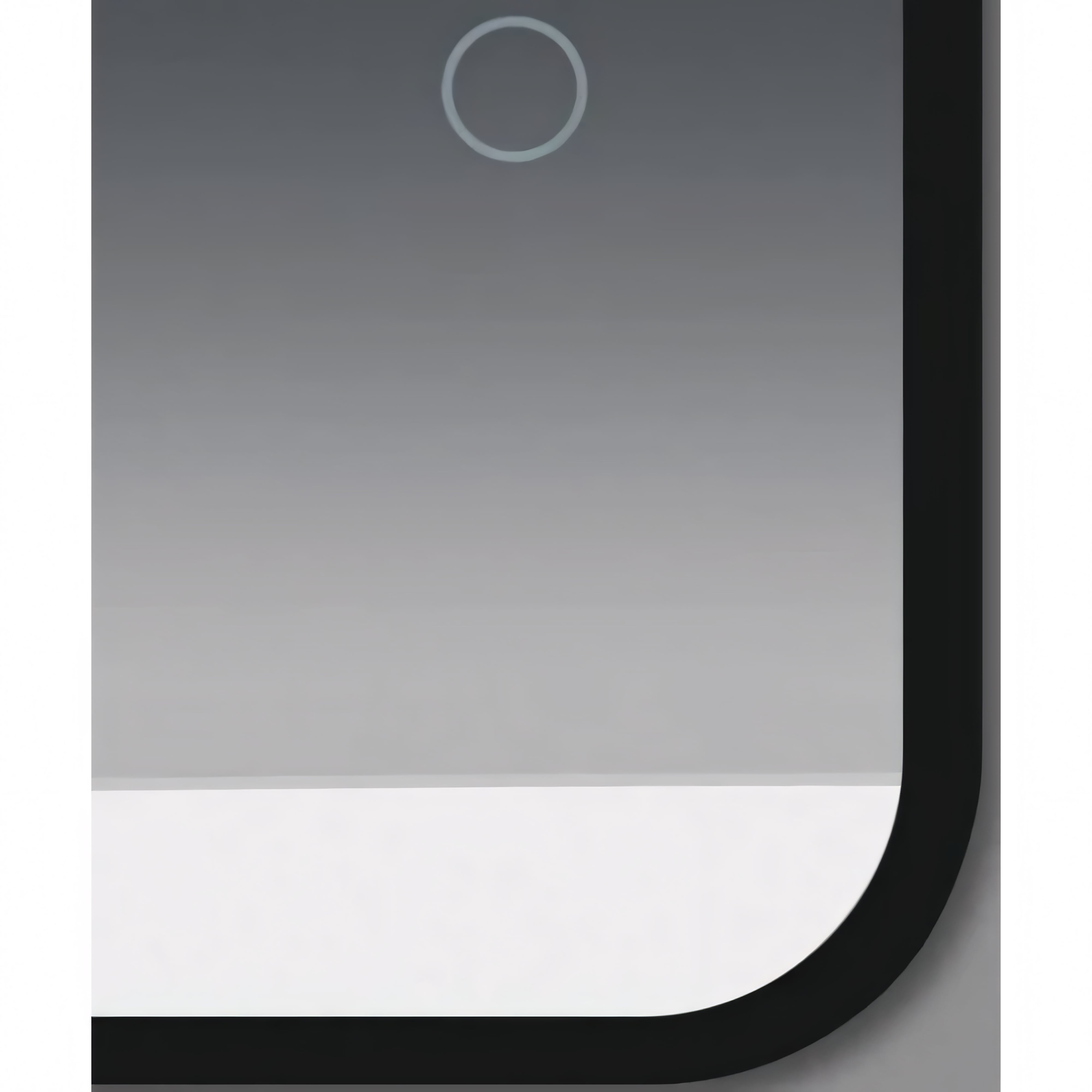 AQUAPERLA RECTANGULAR FRAMED LED MIRROR 3 COLOUR LIGHTS BLACK 500X700MM