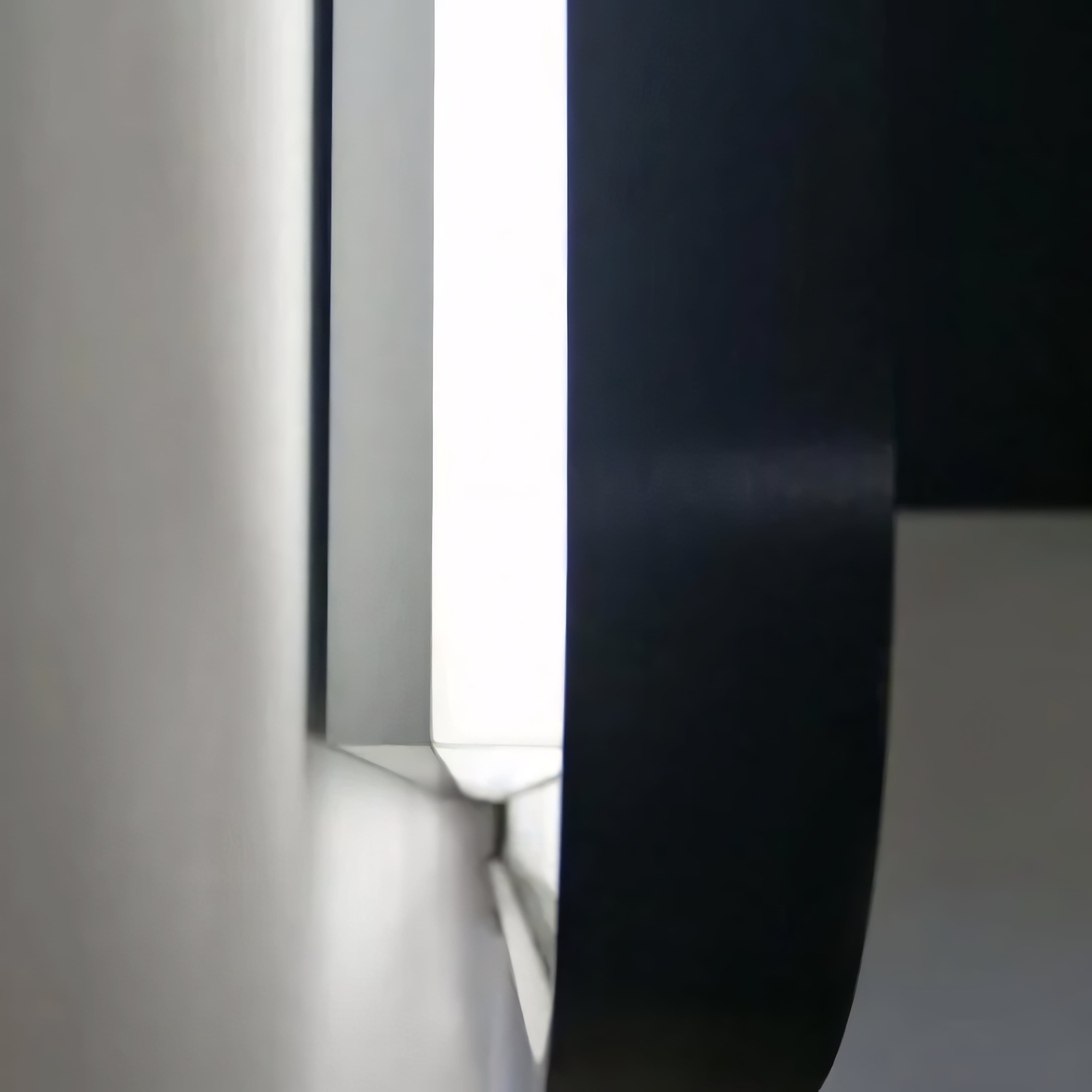 AQUAPERLA RECTANGULAR FRAMED BACKLIT LED MIRROR 3 COLOUR LIGHTS BLACK 610X810MM